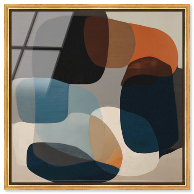 Décoration murale de bureau «Smooth Pebbles I» par Art Remedy, cadre doré, 24 x 24
