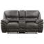 Revêtement en microfibre gris 3 pièces Modern
