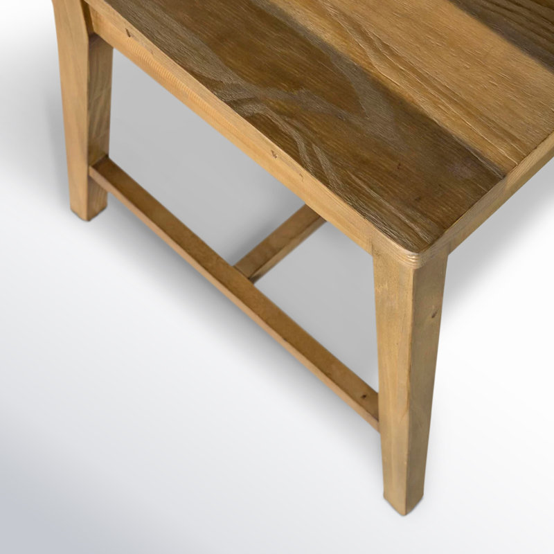 Chaise d'appoint en bois massif Lafond, Naturel