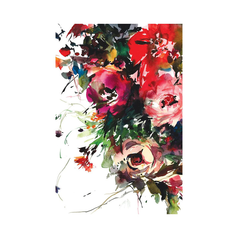 Blooming bounty 1 Piece Wrapped Canvas Wall Art, 20.32 cm H x 30.48 cm W