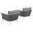 Stance Aluminum Armchair Set of 2-1645190432