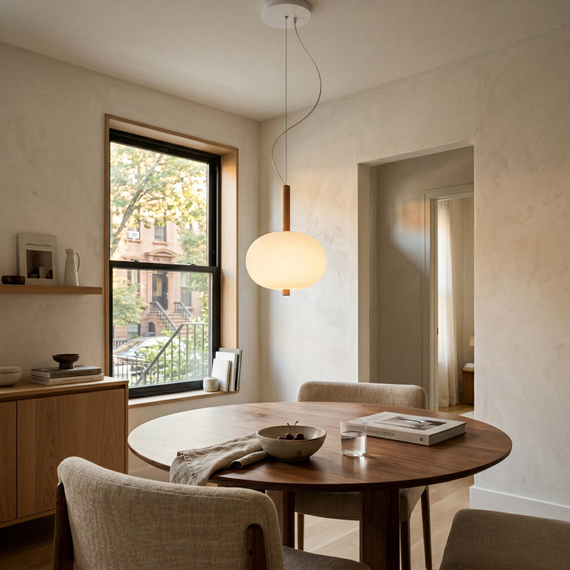 Ilargi 1 - Light LED Pendant, Light Wood