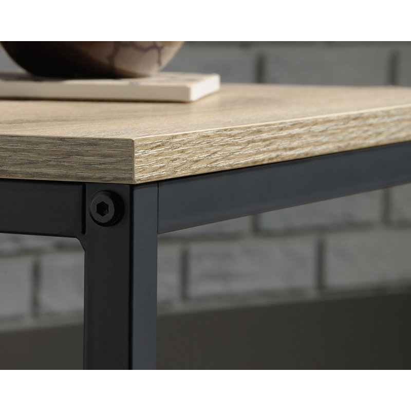 Genevie End Table, Charter Oak/Black