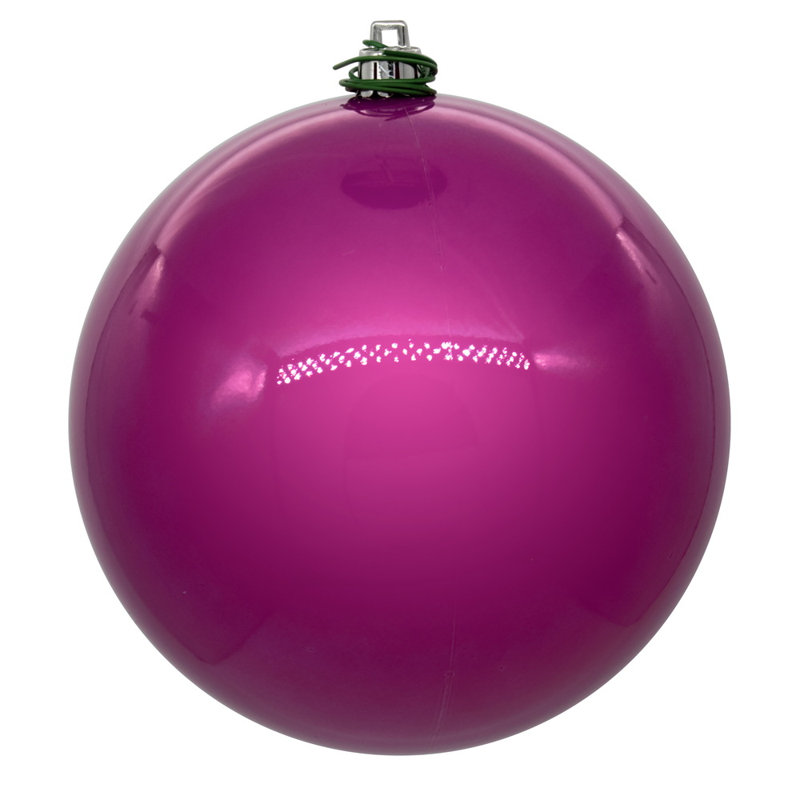 Ornement boule de Noël (ensemble de 6), Mauve