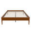 Structure de lit plateforme en bois de bambou sec massif de 15 pouces de hauteur-340570546-340570547