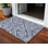 HomeRoots 3' X 5' Navy Blue And Sky Blue Geometric Washable Indoor Outdoor Area Rug
