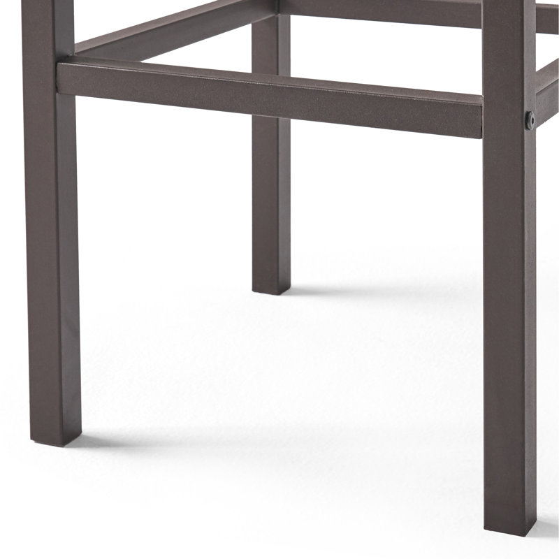 Ensemble de 2 tabourets d'extérieur en bois d'acacia Milos