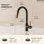  Robinet de cuisine rétractable à double fonction, robinet d'évier à poignée simple-118158810