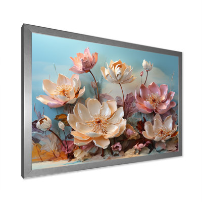 Fleur de lotus rose moderne - impression