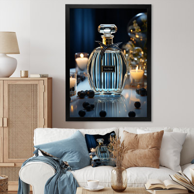 Lezanne Fashion Blue Perfume Delight III, reproduction d'art sur toile