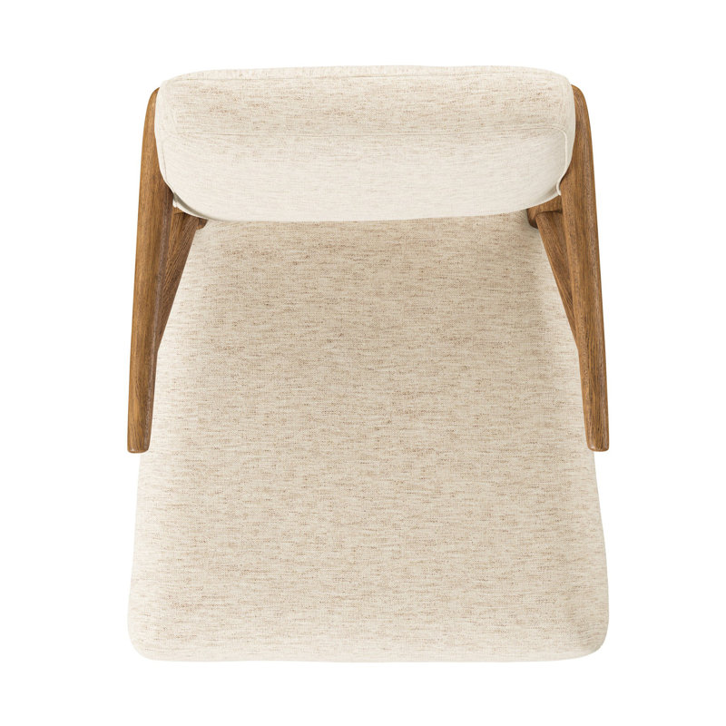 DEIDRE Upholstered Arm Chair, Crypton Nomad Snow