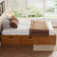 Lit plateforme avec 6 tiroirs de rangement, lit de rangement en bois de pin-17835914-17835917