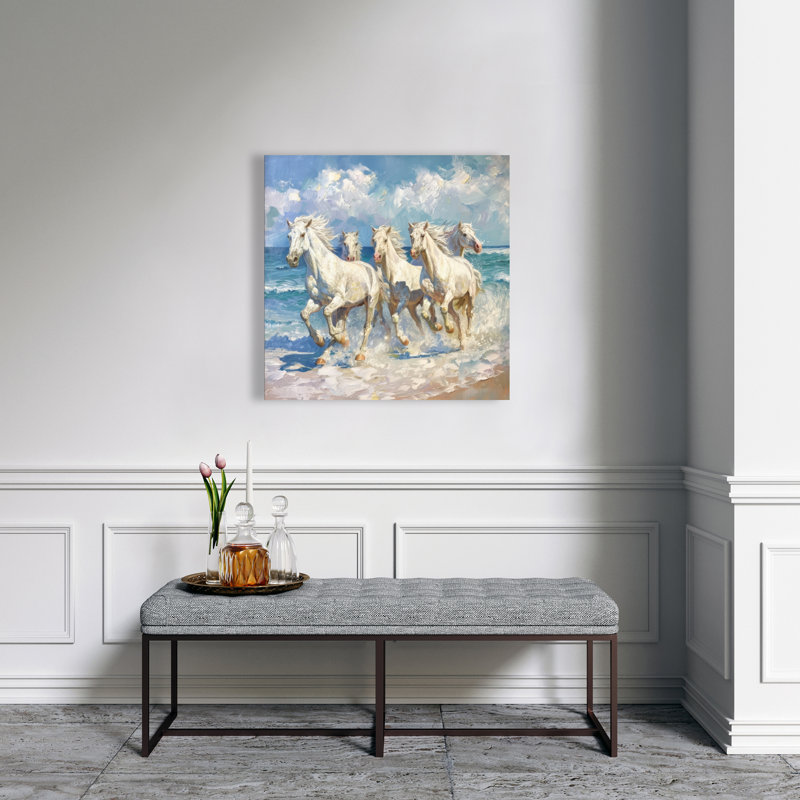 Spatter Gray Canvas for Home Decor - Modern Art Accent