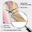 Horloge murale en marbre rose et or abstrait III-104241571