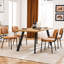 PU Leather Upholstered Side Dining Chairs Set with Backrest (Set of 4)-110573517