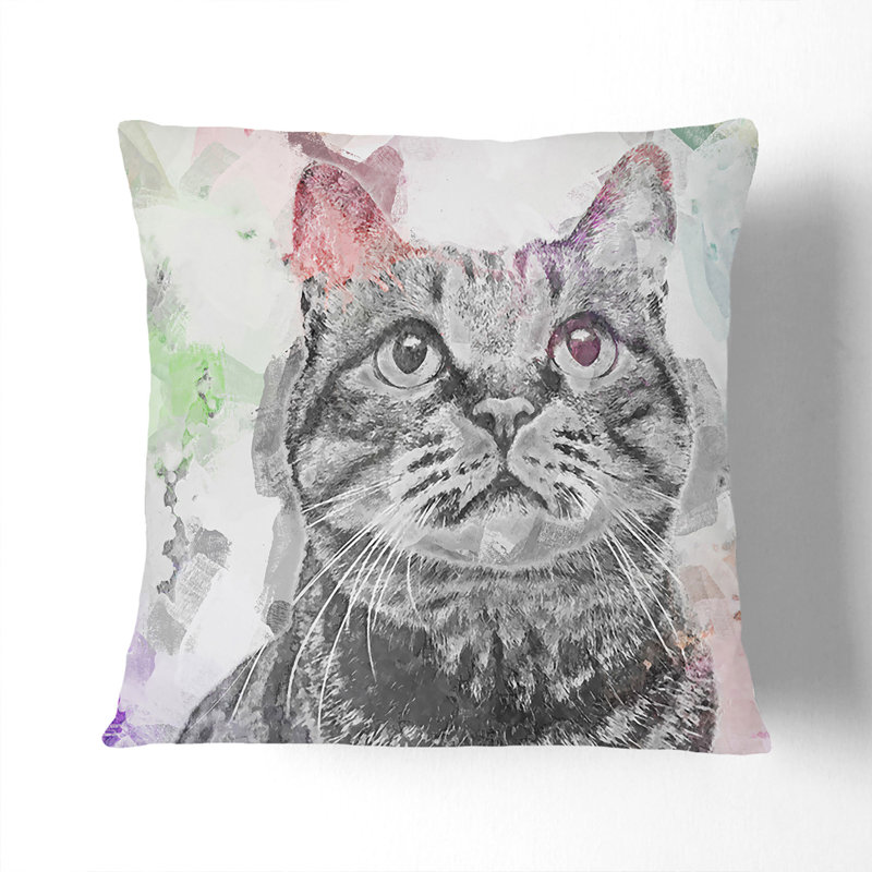 Square Throw Cushion, 40cm H x 40cm W x 15cm D