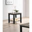 Table de bout simple en bois d'hévéa