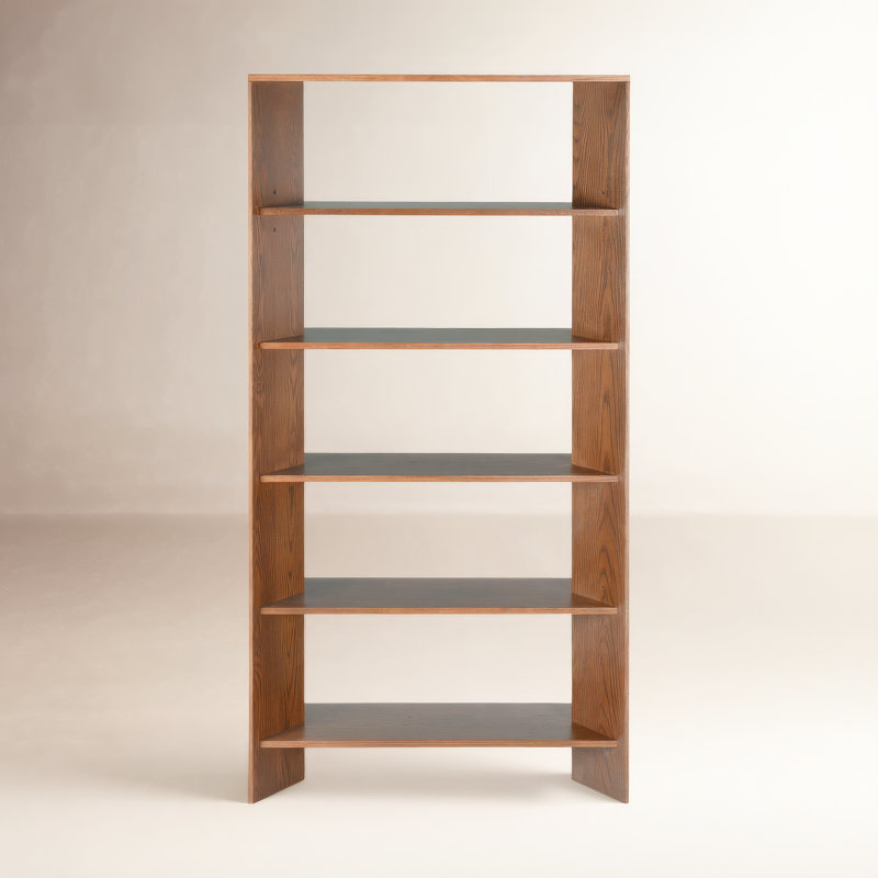 Iriye 5 Shelf Bookshelf, Walnut