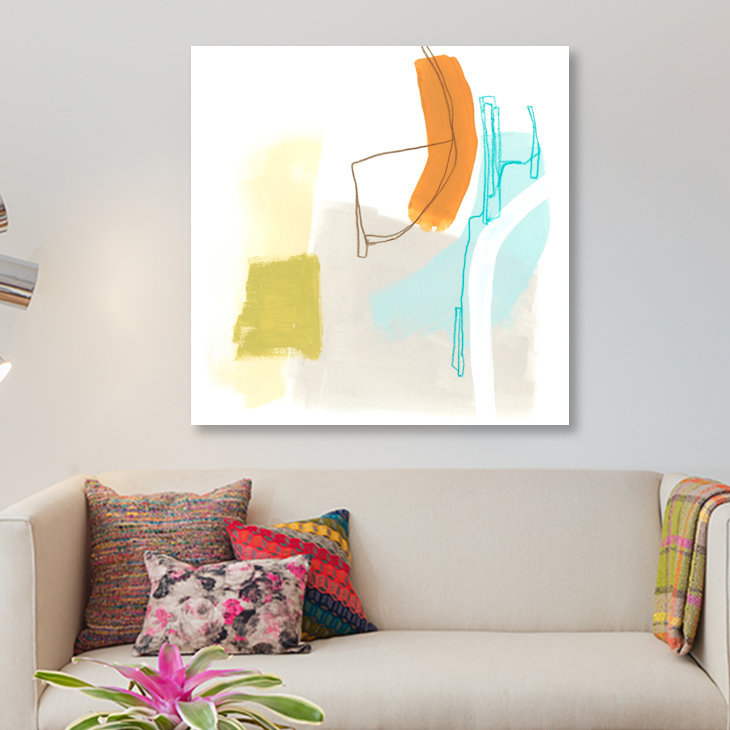 « adagio i », reproduction sur toile, H 12 po x l 12 po x P 1,5 po, Pas de tapis, Toile tendue