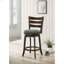 Chaise de bar pivotante en bois