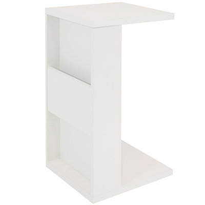Table d'appoint d'intérieur multi-usage d'intérieur 2 en 1 - Blanc