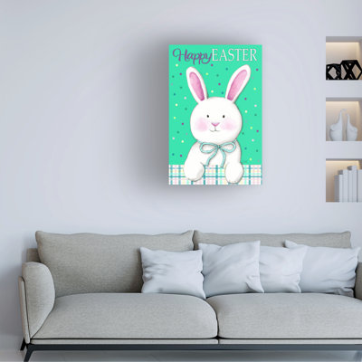 Art sur toile, lapin joyeux Pâques