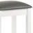 White Vanity Stool With Padded Seat