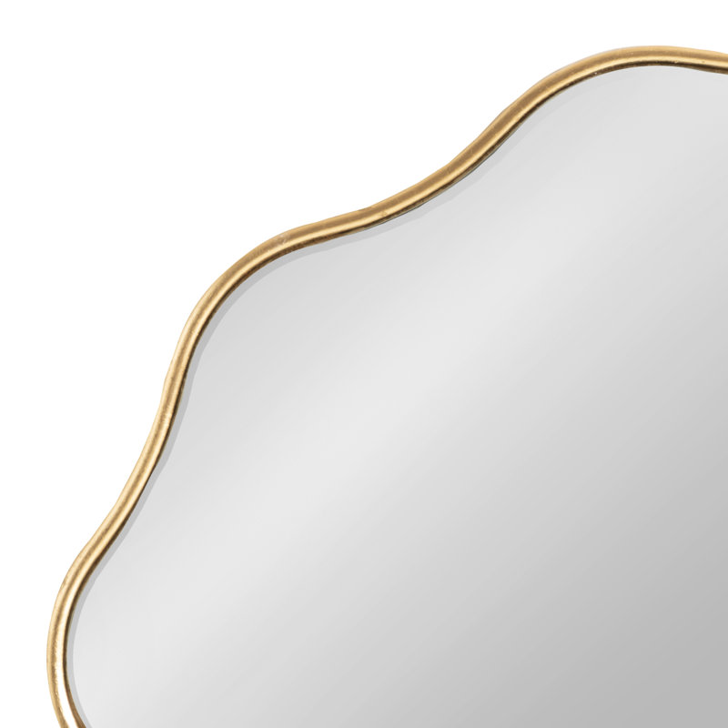 Miroir de salle de bain Scalloped, Doré