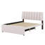 Lit plateforme tapissier avec lit gigogne-144016038