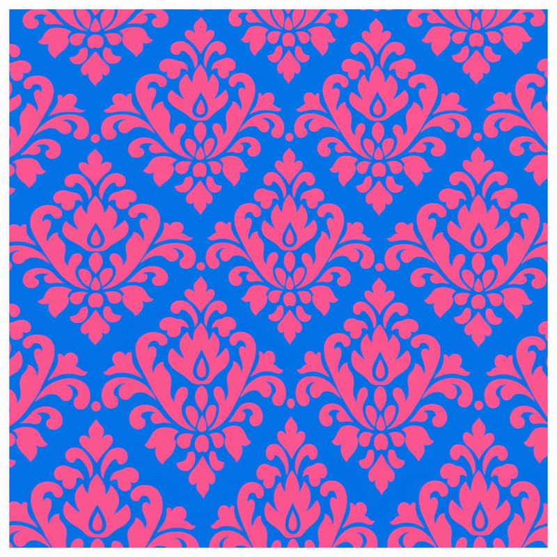 Housses de couette à motif damassé rose, Grand lit