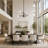 Cavedo 4 - Light Bedroom Steel Dimmable Sputnik Modern Linear Chandelier UL Certified-1887200598