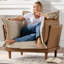 Fauteuil d'appoint 43 po en cuir chenille-1445232949
