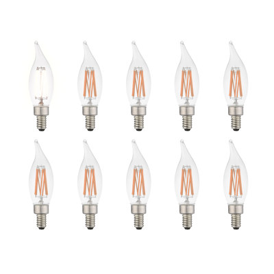 Mclellan 6 Watt CA10 LED Dimmable Light Bulb Warm White E12/Candelabra Base