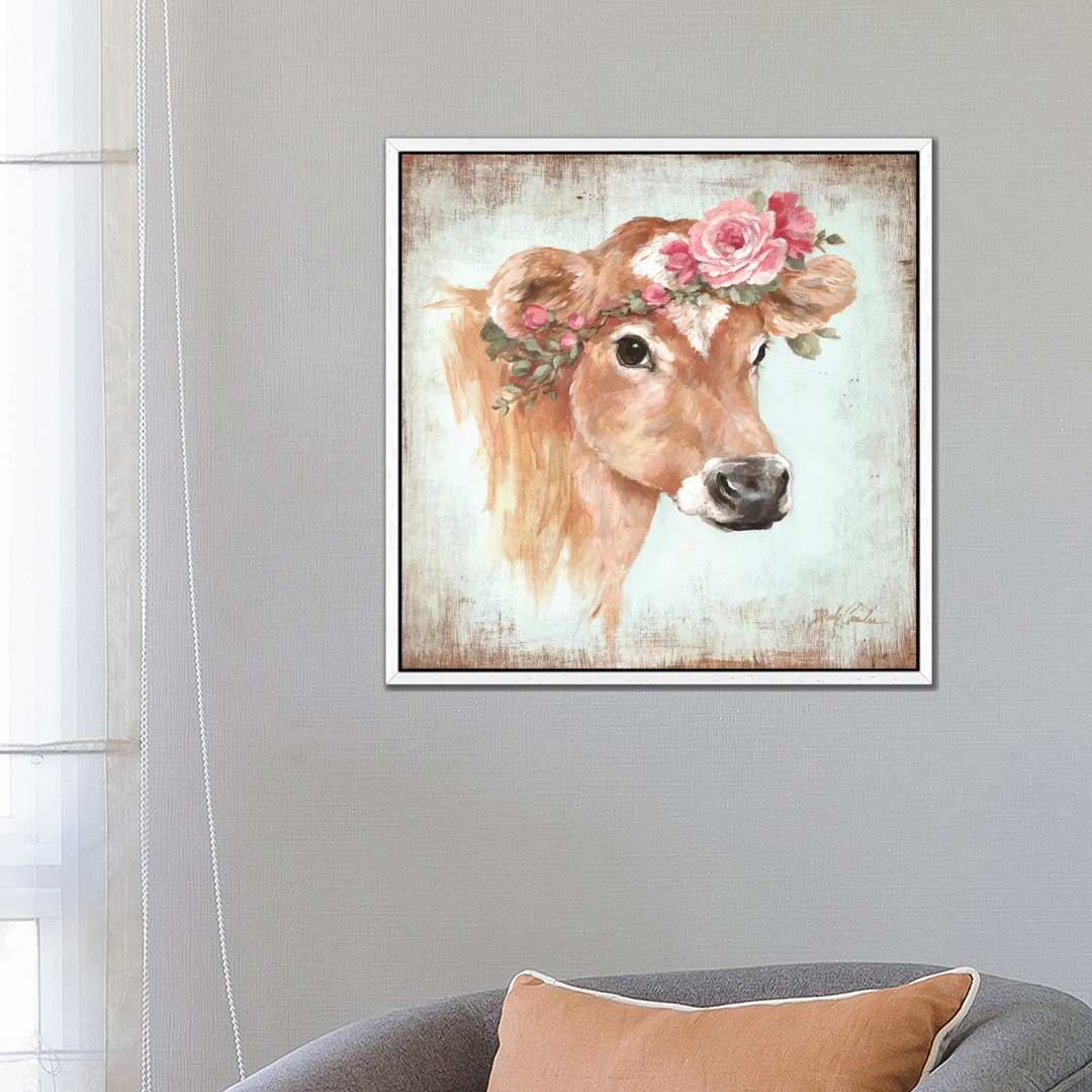 Rosie by Debi Coules - Floater Frame Painting on Canvas