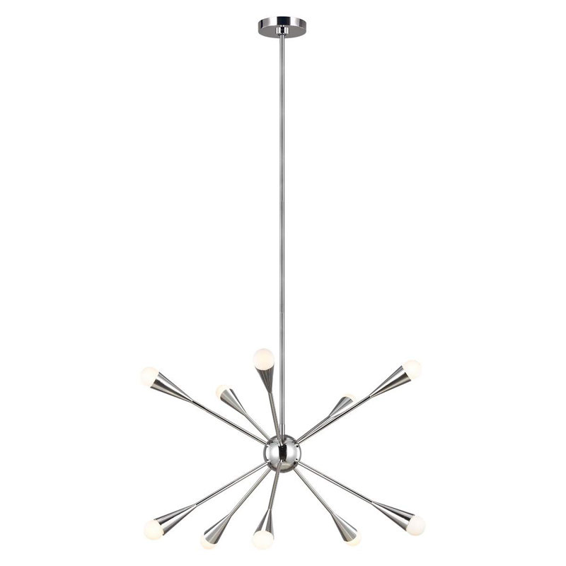 Darion 10 - Light Sputnik Chandelier, Polished Nickel
