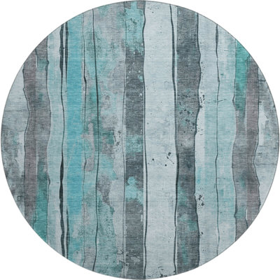 Premium Machine Washable Crestover AMF1874 Stripes Rug
