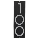 Floating Modern 6" Number Vertical Address Plaque (3 Characters)