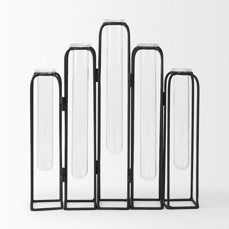 Sculpture en métal et verre Jerimee