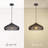 1-Light Pendant Light Black-580917232