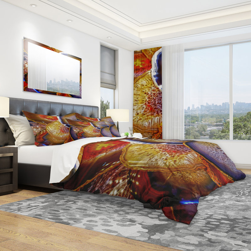 Modern & Contemporary Abstract Duvet Cover, Full/Queen Duvet Cover + 2 Shams