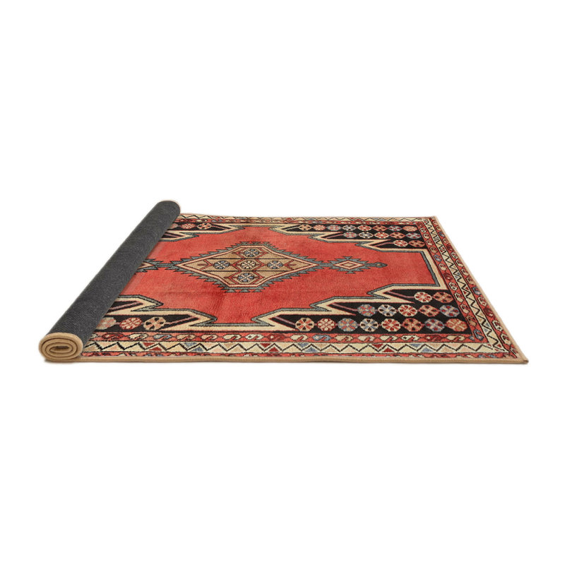 Tapis rouge à motif sud-ouest, Rond 3 pi