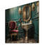 Toilette rétro Jalani, inspiration glamour rétro sur bois-1756643136