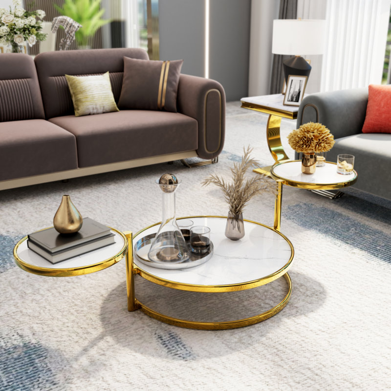 Desdee Glass Top Single Coffee Table
