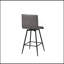 Tabouret de comptoir pivotant en similicuir