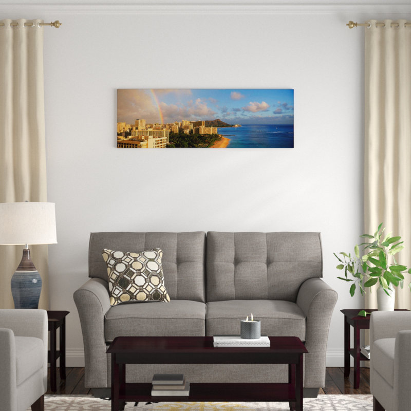 «Diamond Head, Honolulu», reproduction de photo sur toile, H 20 po x l 60 po x P 1,5 po, Toile tendue