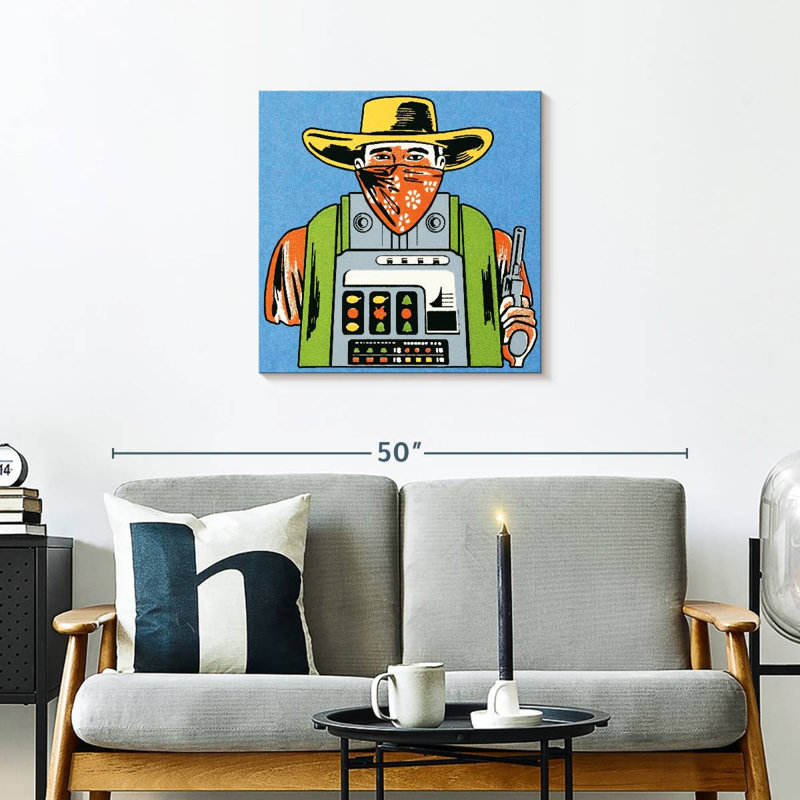 Machine à sous Senne Cowboy, H 24 po x l 24 po