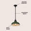 Luminaire suspendu d'extérieur à DEL intégré à 1 ampoule 9,25 po Mamani-2095200975