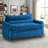 Masir 3 in 1 Convertible Pull Out Sleeper Sofa with Adjustable Backrest & Cupholders-1592183219