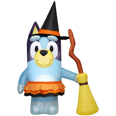 Airblown Bluey in Witch Costume Bluey