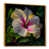 Toile avec cadre flottant or
